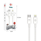 Wisdomup Καλώδιο Φόρτισης και Δεδομένων USB-C σε Lightning PD 20W SJX-20CL - USB-C to Lightning PD Fast Charging Data Cable OEM