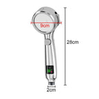 Τηλέφωνο κεφαλή ντους μπάνιου - 4 Gears Shower head - Ασημί - Μαύρο OEM