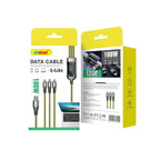 Andowl Καλώδιο δεδομένων 100w Usb-a Micro, Type-c, Lightning Q-SJ04 - Data Cable ANDOWL