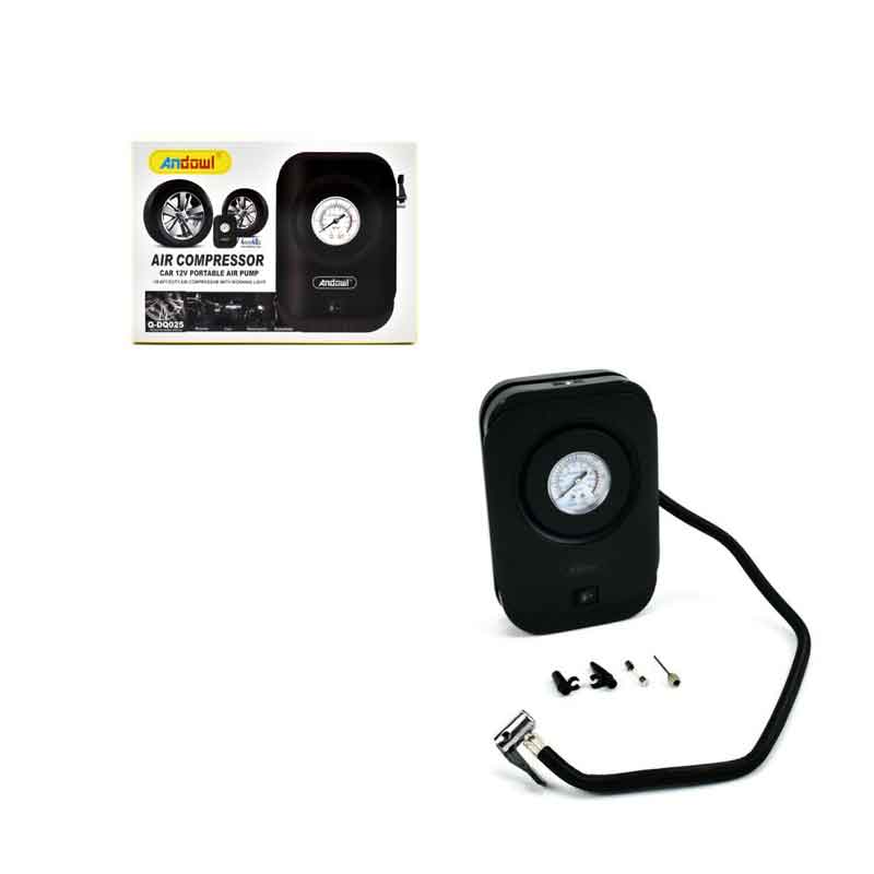 Andowl Κομπρεσέρ Αέρος Αυτοκινήτου 120W 12V με Μανόμετρο Q-DQ025 - Air Compressor ANDOWL
