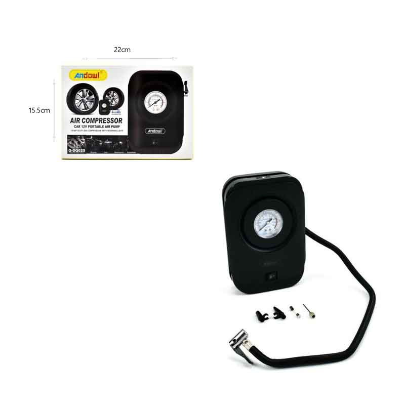 Andowl Κομπρεσέρ Αέρος Αυτοκινήτου 120W 12V με Μανόμετρο Q-DQ025 - Air Compressor ANDOWL