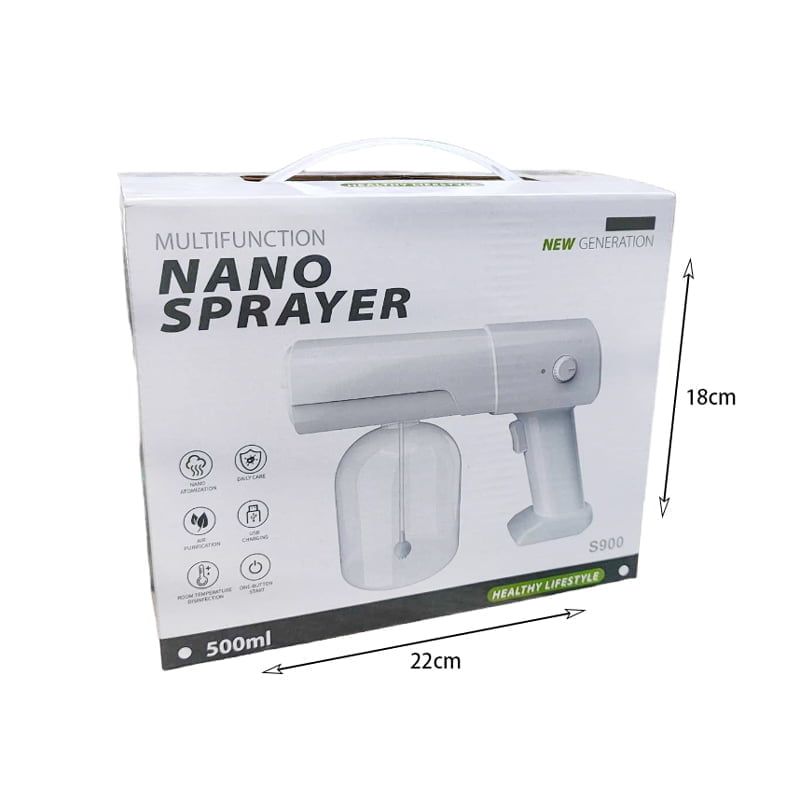 Νάνο-Ψεκαστήρας υδρονέφωσης 500ml - Νανο ψεκασμός απολύμανση όπλο - Nano sprayer S900 OEM