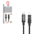 Wisdomup Καλώδιο Φόρτισης Type-C σε Lightning με Ένδειξη LED SJX-47CL - Type-C to Lightning Charging Cable with LED Display OEM