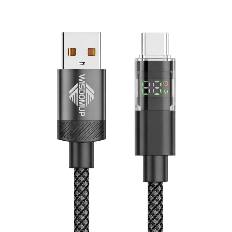 Wisdomup Καλώδιο Δεδομένων USB Type-C με Οθόνη LED SJX-47T – USB Type-C Data Cable with LED Display SJX-47T OEM