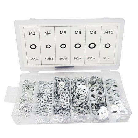 Ροδέλες αλουμινίου 900τμχ - 900pcs Lock washer assortment OEM