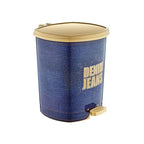 Κάδος σκουπιδιών με πεντάλ 40cm D009 X160- Trash can - bin - Γκρι - Καφέ - Μπλε OEM