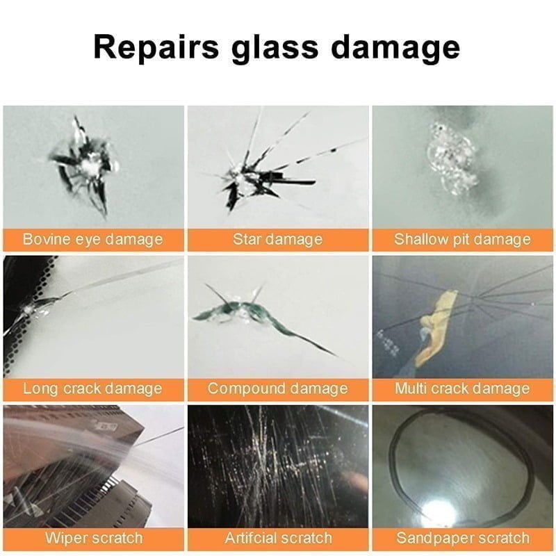 Jiageng Κιτ επισκευής παρμπρίζ αυτοκινήτου - DIY Car Windshield Repair Kit Jiageng