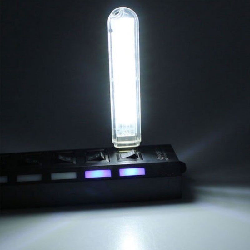 Mini USB LED φορητό φως με 8 led Cool white OEM
