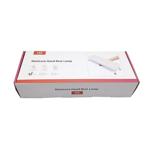 2σε1 Arm rest manicure Φουρνάκι νυχιών και μαξιλάρι H5 - Manicure hand rest lamp - Μαύρο OEM