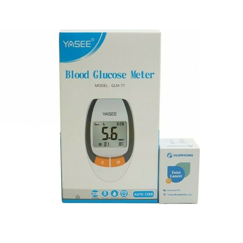 Yasee GLM-77 Μετρητής Σακχάρου και νυστέρι - Blood glucose meter with twist lancet OEM