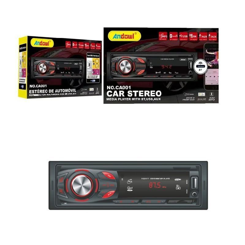 Andowl MP3 player αυτοκινήτου με είσοδο USB/SD/AUX CA001 - Car MP3 player ANDOWL
