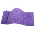 Yelandar Πληκτρολόγιο σιλικόνης - Silicone keyboard - Μωβ OEM