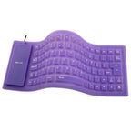 Yelandar Πληκτρολόγιο σιλικόνης - Silicone keyboard - Μωβ OEM