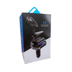 Φορτιστής Αυτοκινήτου Bluetooth με Ακουστικό V6 BT - Handsfree Car Kit FM OEM