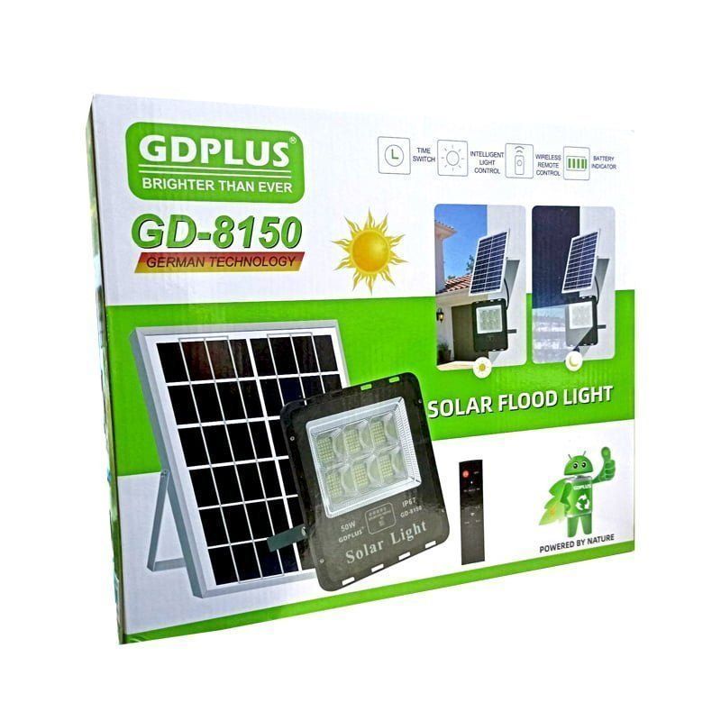 Ηλιακός προβολέας τοίχου με τηλεχειριστήριο 50W GD-8150 GDPLUS OEM