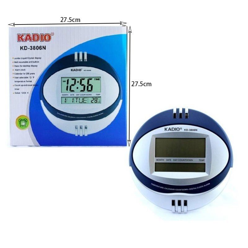 Kadio Ψηφιακό Ρoλόι - Digital Clock KD-3806N Kadio