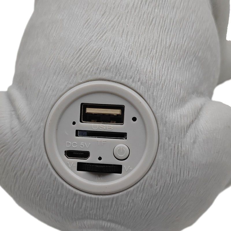 French Bulldog Ηχείο Bluetooth με Ραδιόφωνο και 4 ώρες Λειτουργίας - Digital speaker CH-M240 - Γκρι OEM