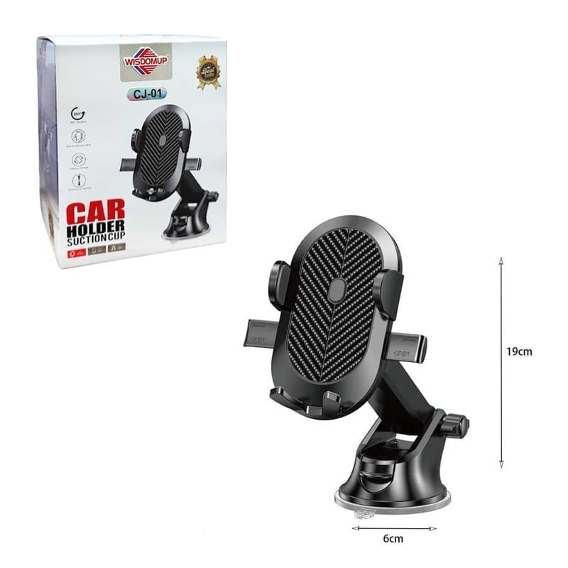 Wisdomup Βάση Κινητού Αυτοκινήτου CJ-01 - Car holder suction cup Wisdomup