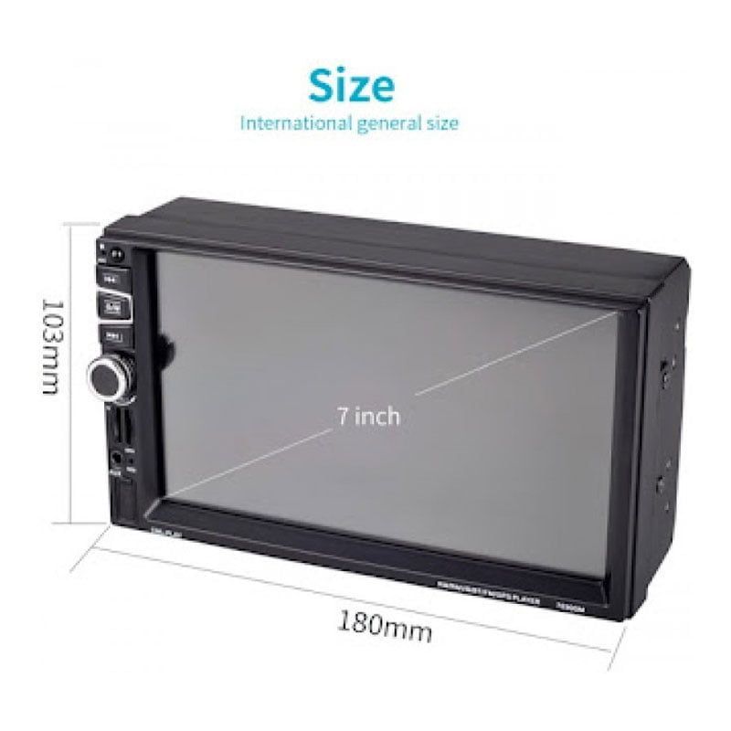PerVoi Οθόνη αυτοκινήτου 7" HD αφής 2 Din CTC-7030 - Autoradio 2 Din Touch Screen FM USB AUX Bluetooth PerVoi