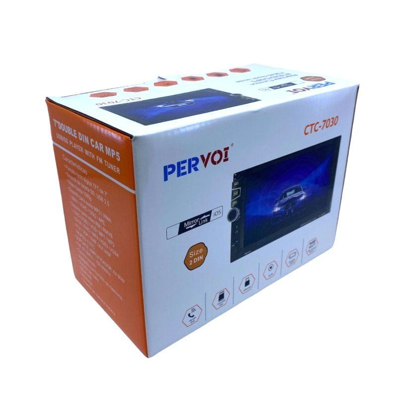 PerVoi Οθόνη αυτοκινήτου 7" HD αφής 2 Din CTC-7030 - Autoradio 2 Din Touch Screen FM USB AUX Bluetooth PerVoi