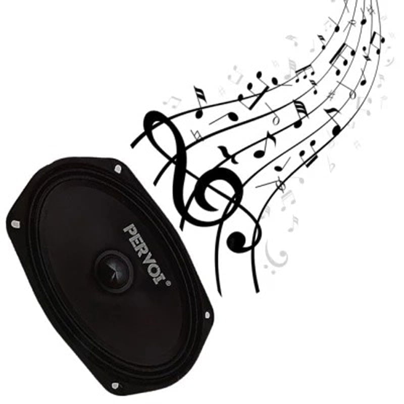 Pervoi Σετ Ηχεία Αυτοκινήτου 6″x9“ 880W CTC-6981 - Drive Midrange Car Speaker PerVoi