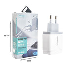 Treqa 38W γρήγορος φορτιστής κινητού Type-C 2USB+PD CH-640 – Fast charger Treqa