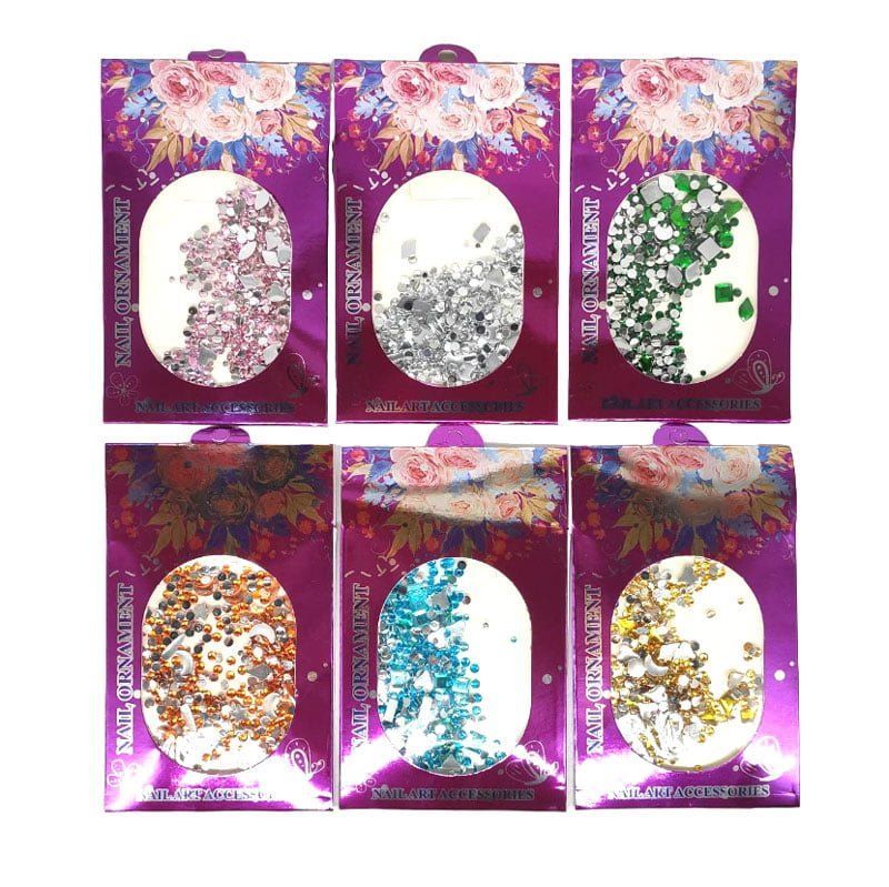 Διακοσμητικά Νυχιών - Nail ornament deco - Ανθρακί - Ασημί - Κόκκινο - Κυπαρισσί - Μπλε - Πορτοκαλί - Πράσινο - Ροζ - Σαμπανιζέ - Τιρκουάζ - Φούξια - Χρυσό OEM