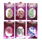 Διακοσμητικά Νυχιών - Nail ornament deco - Ανθρακί - Ασημί - Κόκκινο - Κυπαρισσί - Μπλε - Πορτοκαλί - Πράσινο - Ροζ - Σαμπανιζέ - Τιρκουάζ - Φούξια - Χρυσό OEM