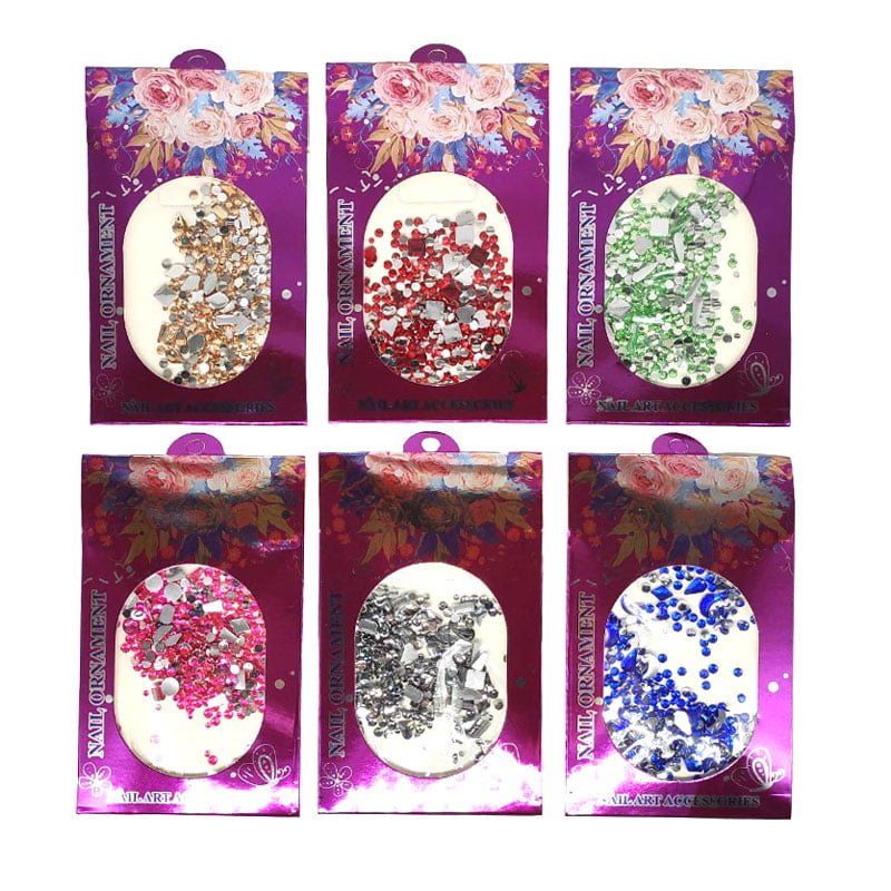 Διακοσμητικά Νυχιών - Nail ornament deco - Ανθρακί - Ασημί - Κόκκινο - Κυπαρισσί - Μπλε - Πορτοκαλί - Πράσινο - Ροζ - Σαμπανιζέ - Τιρκουάζ - Φούξια - Χρυσό OEM