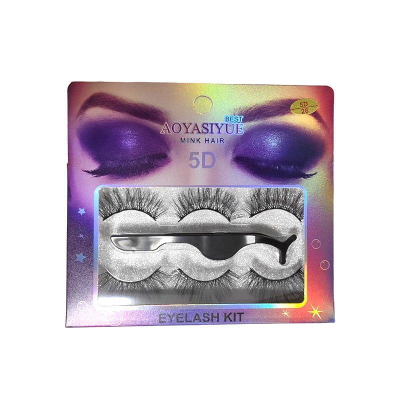 Aoyasiyue Βλεφαρίδες 5D 3 ζευγάρια - Eyelashes OEM
