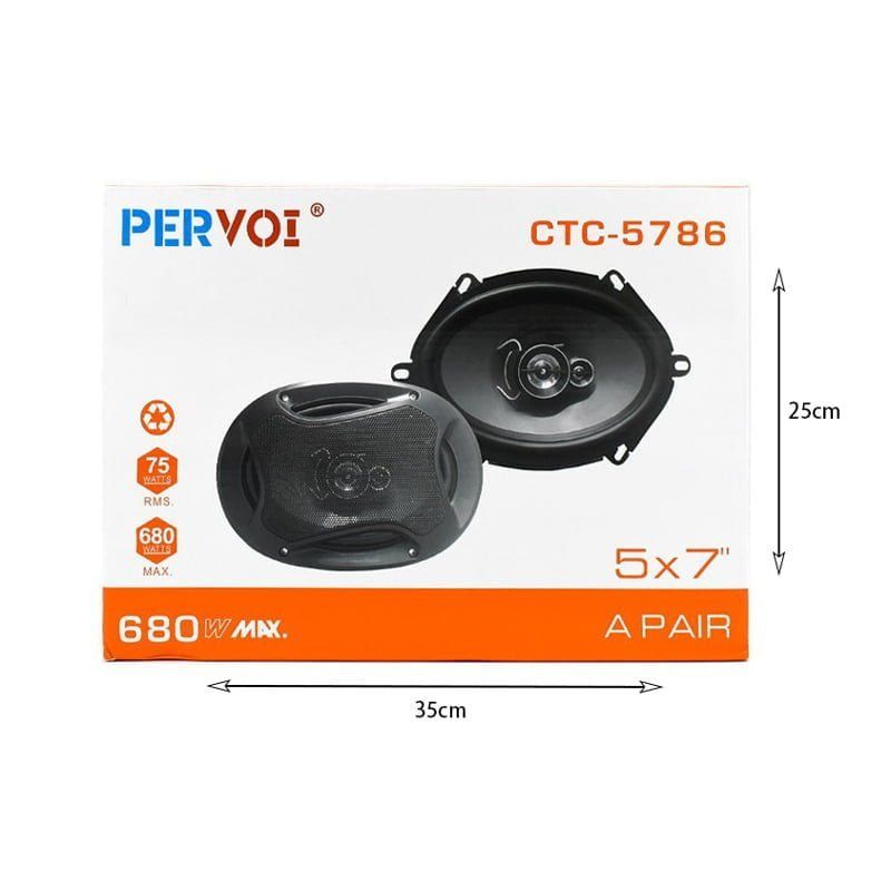 PerVoi Σετ Ηχεία Αυτοκινήτου 5×7″ 680W RMS 2τμχ CTC-5786 - Midrange speaker PerVoi