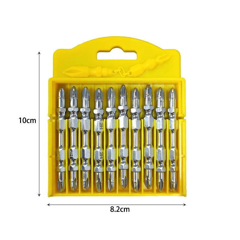 Σετ μαγνητικές μύτες για δραπανοκατσάβιδο 10τμχ – Set of magnetic cross double-ended drill bits OEM