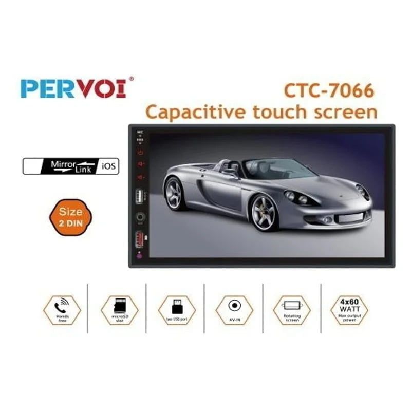 PerVoi Οθόνη αυτοκινήτου 7" HD αφής CTC-7066 multimedia system - Capacitive touch screen PerVoi