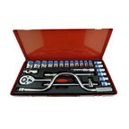 CR-V Σετ Καρυδάκια 24τεμ 1/2" - 24pcs socket set chrome vanadium CR-V