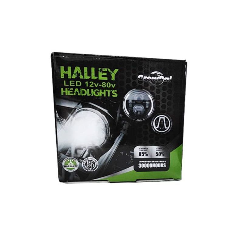 Halley GrowPal LED στρογγυλός προβολέας μηχανής νεκροκεφαλή 12V-80V - Headlights motor GrowPal