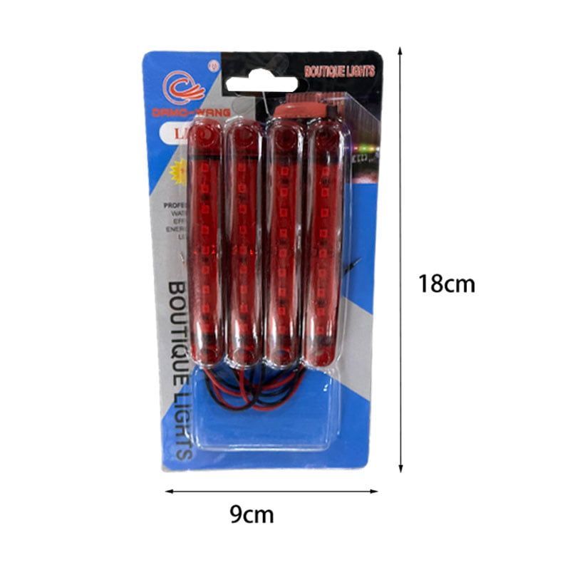 Φώτα όγκου με 9 LED 4τμχ 30V - Boutique lights truck lamp - Πορτοκαλί OEM