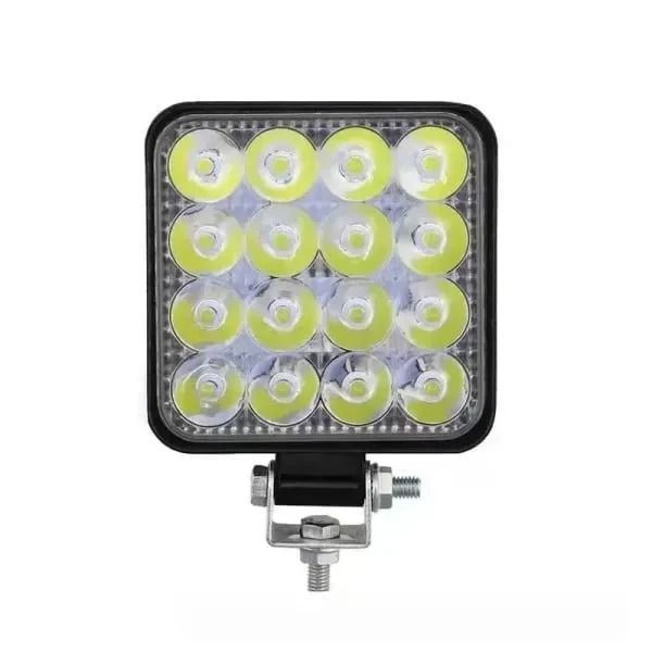 Προβολέας Τετράγωνος για Αυτοκίνητο 16 Led 48W 3cm – Car Super-Power Square OEM
