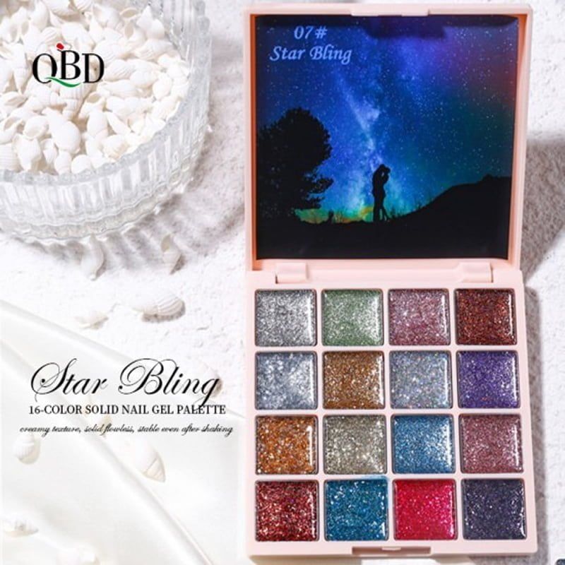 Gel Νυχιών Solid Nail Gel QBD 16 colors Painting Gel Soak-Off OEM