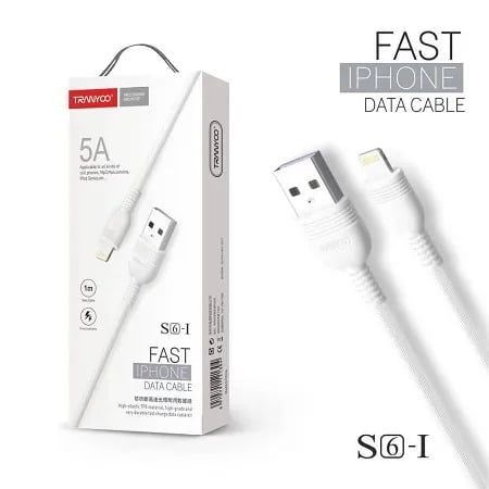 TRANYOO Καλώδιο δεδομένων lighting 5A 1m S6-I - Fast charger cable Tranyoo