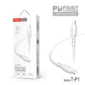 Tranyoo Καλώδιο δεδομένων Lightning-IOS 1m 3A T-P1 - Fast charger lighting cable Tranyoo
