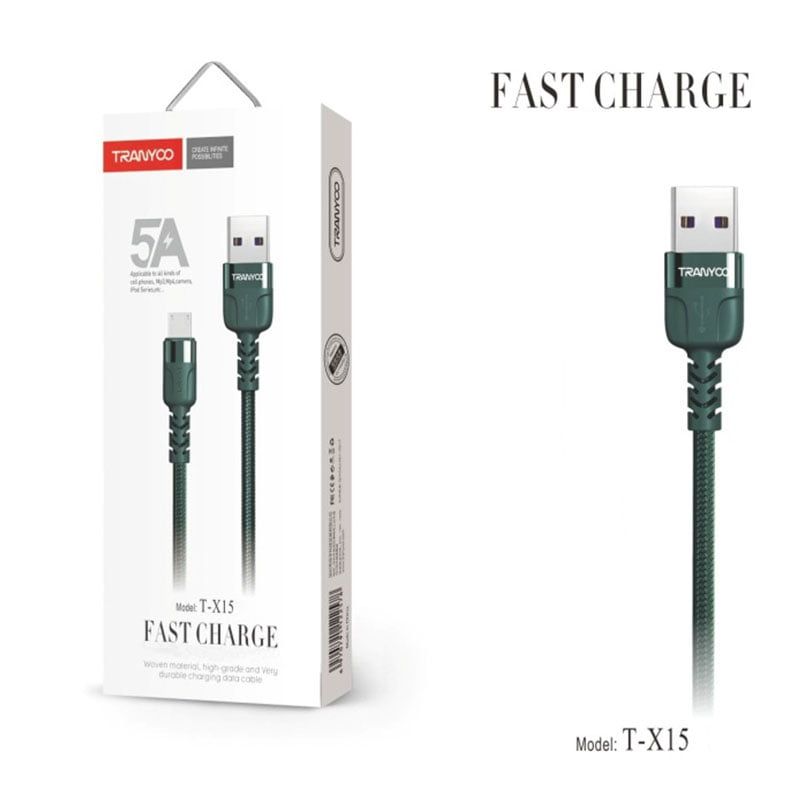 Tranyoo Καλώδιο δεδομένων Lightning-IOS 5A T-X15l - Fast charger lighting cable Tranyoo