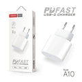 Tranyoo αντάπτορας φορτιστής χωρίς καλώδιο USB-C 20W 3A A10 - Fast charger Tranyoo