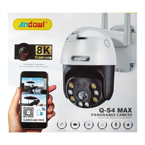 Andowl Q-S4 Max IP Κάμερα Παρακολούθησης Wi-Fi 3MP Full HD+ Αδιάβροχη με Μικρόφωνο - Panoramic Camera ANDOWL