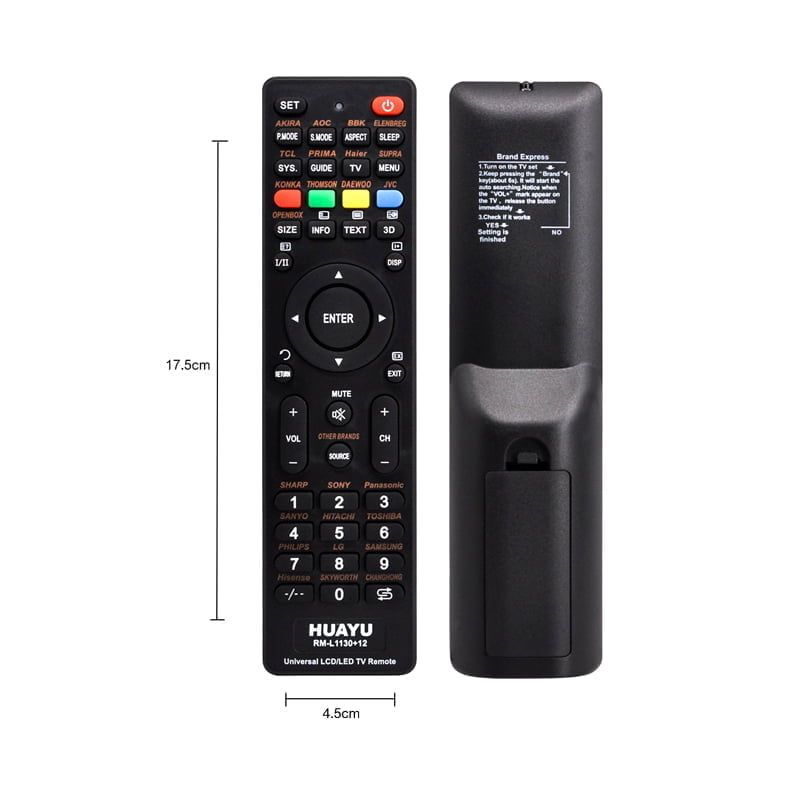 HUAYU Τηλεκοντρόλ Universal για τηλεόραση RM-L1130+12 - LED/LCD Remote control HUAYU