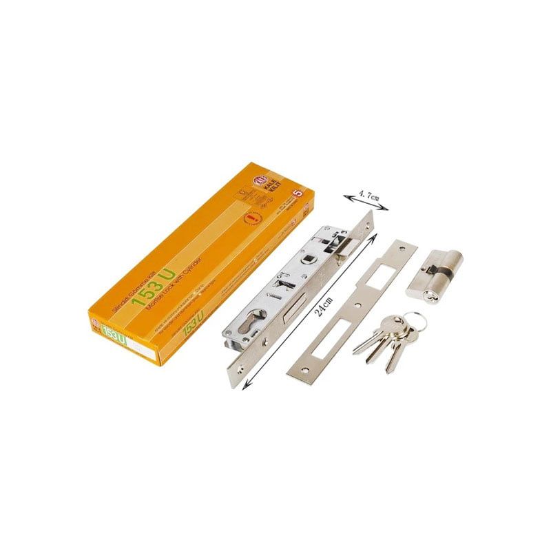 Κλειδαριά πόρτας 153U - Mortise lock with cylinde 153U OEM