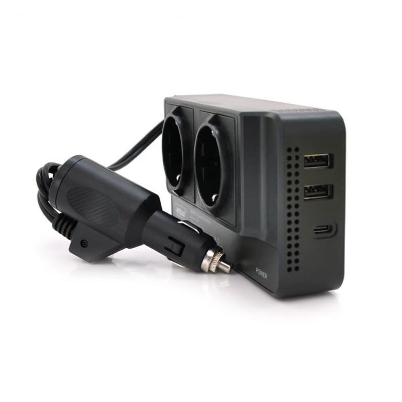 Andowl Inverter Αυτοκινήτου Τροποποιημένου Ημιτόνου 300W για 12V DC με 2xUSB Q-CC8200 – Power Inverter OEM