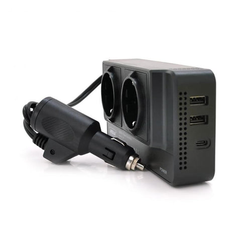 Andowl Inverter Αυτοκινήτου Τροποποιημένου Ημιτόνου 300W για 12V DC με 2xUSB Q-CC8200 – Power Inverter ANDOWL