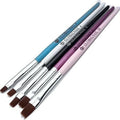 Πινέλα Νυχιών Για Gel - Acrygel Σετ 5 Τεμαχίων - Globalnail Brushes OEM