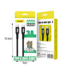 Andowl Καλώδιο δεδομένων Type-c σε Type-c 6Α Q-SJ338 - Data Cable ANDOWL