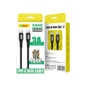 Andowl Καλώδιο δεδομένων Type-c σε Type-c 6Α Q-SJ338 - Data Cable ANDOWL